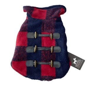 Hotel Doggy Plaid Pea Coat